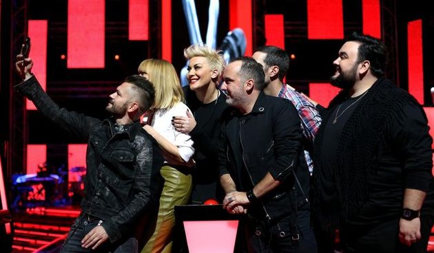 Najavljena druga sezona glazbenog showa The Voice – najljepši glas Hrvatske.  Voditelji Iva Šulentić i  Ivan Vukušić, žiri Ivan Dečak, Tony Cetinski, Indira Levak i Jacques Houdek. Photo: Anto Magzan/PIXSELL
