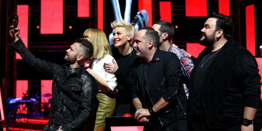 Najavljena druga sezona glazbenog showa The Voice – najljepši glas Hrvatske. Voditelji Iva Šulentić i Ivan Vukušić, žiri Ivan Dečak, Tony Cetinski, Indira Levak i Jacques Houdek. Photo: Anto Magzan/PIXSELL Najavljena druga sezona glazbenog showa The Voice – najljepši glas Hrvatske. Voditelji Iva Šulentić i Ivan Vukušić, žiri Ivan Dečak, Tony Cetinski, Indira Levak i Jacques Houdek. Photo: Anto Magzan/PIXSELL