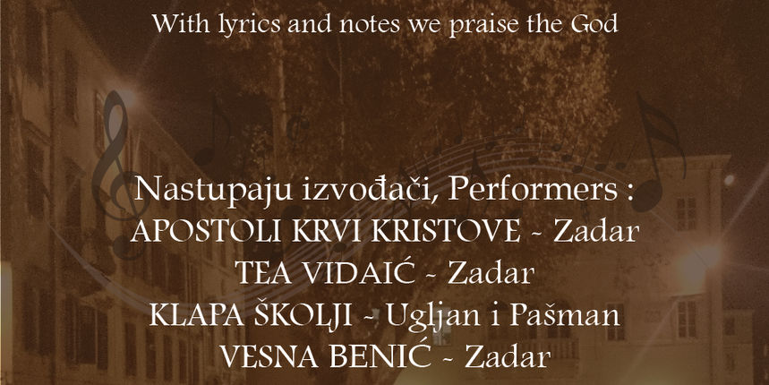 Koncert duhovne glazbe “Stihovima i notama slavimo Boga”