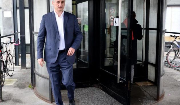 Tomislav Karamarko odlazi s Opcinskog gradjanskog suda gdje je svjedocio o dusevnim bolima koje mu je prouzrocio intervju s Josipom Manolicem u Nacionalu. Photo: Marko Prpic/PIXSELL