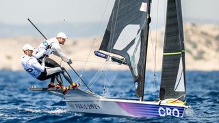 OI Pariz 2024: Braća Fantela u klasi 49er na regatnom polju u Marseilleu