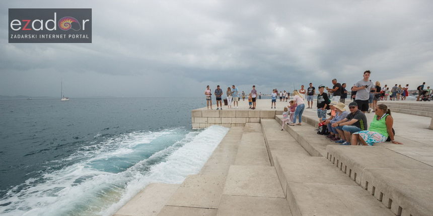 Đir po gradu 1. rujna 2017. Oblaci, kiša, Morske orgulje