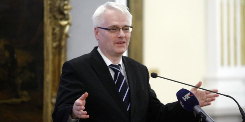Zagreb, 131212.
Muzej Mimara.
Proslava 20. godisnjice rada Gradjanskog odbora za ljudska prava na celu s predsjednikom Zoranom Pusicem.
Na slici: Ivo Josipovic.
Foto: Goran Mehkek / CROPIX