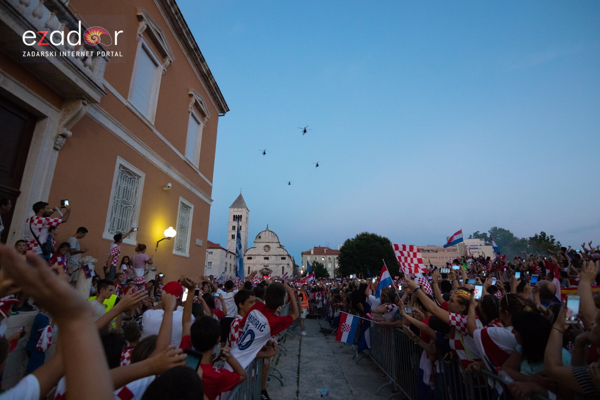 Veličanstven doček četvorice zadarskih Vatrenih