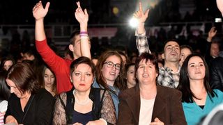 Na Višnjiku su, u sklopu turneje “Tri kralja zabave”, koncert održali Jasmin Stavros, Dražen Zečić i Mladen Grdović, foto: Dino Stanin/PIXSELL Na Višnjiku su, u sklopu turneje “Tri kralja zabave”, koncert održali Jasmin Stavros, Dražen Zečić i Mladen Grdović, foto: Dino Stanin/PIXSELL