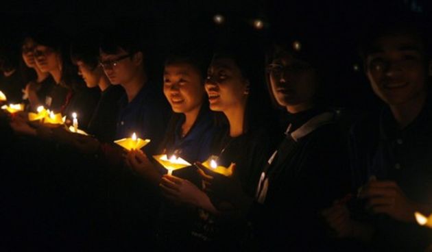 Earth Hour u Pekingu 27. ozujka 2010. Foto: Reuters