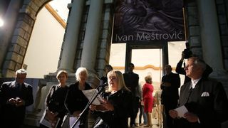 Gradska loža: Otvorenje izložbe “Zahvalimo njoj…” Ivana Meštrovića, Foto: Filip Brala/PIXSELL Gradska loža: Otvorenje izložbe “Zahvalimo njoj…” Ivana Meštrovića, Foto: Filip Brala/PIXSELL