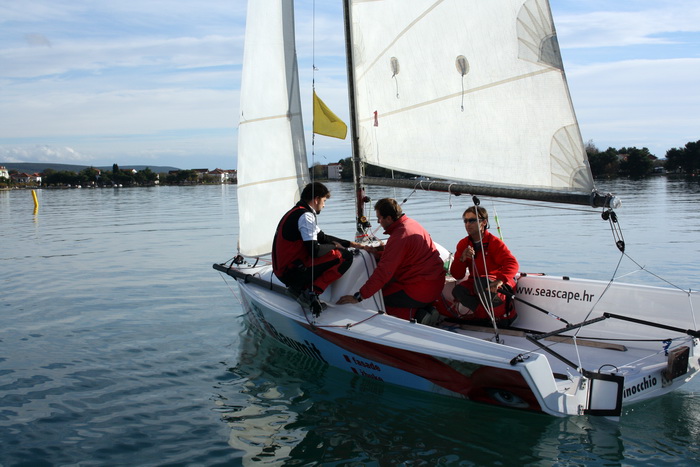 Sukosan: U uvali Zlatna luka odrzan je prvi dan dan Match Race regate, Foto: Mladen Malik