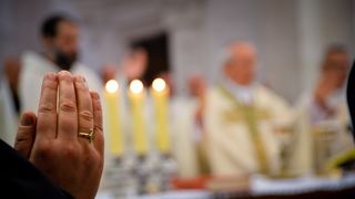 Nadbiskup Puljić predvodio svečano misno slavlje u crkvi. sv. Marije u sklopu obilježavanja 950. obljetnice spomena samostana. Foto: Iva Perinčić