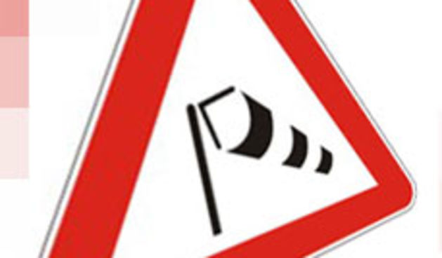 prometni znak – bočni vjetar