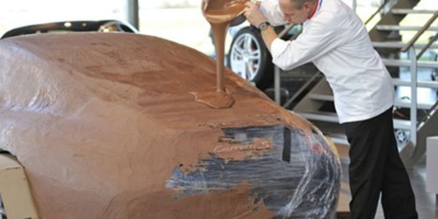 Porsche preliven čokoladom