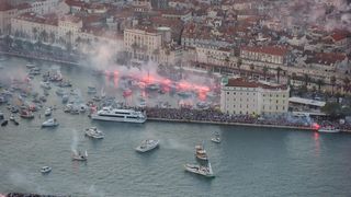 Splićani ispratili Olivera na posljednju plovidbu – fotografije iz zraka