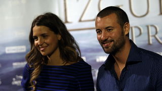 Zadar, 170712. 
Klub Arsenal.
Prikazivanje filma Izgubljeni princ – Larin izbor.
Na projekciji filma posjetitelji su imali priliku druziti se s glumcima iz serijala Larin izbor Doris Pincic i Ivanom Hercegom.
Na fotografiji: Ivan Herceg i Doris Pincic.
Fo