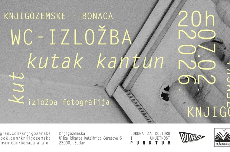U Knjigozemskoj “WC foto izložba” članova Bonaca kolektiva i kreativaca