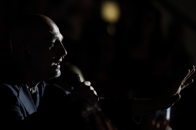 Zadar, 070510 
Koncert Zlatana Stipisica Gibonnija u kosarkaskoj dvorani Kresimira Cosica u Zadru. 
Na slici: Damir Urban.
Foto: Jure Miskovic / CROPIX