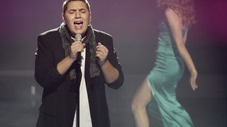 Zagreb, 191110. 
Studio 2 Jadran filma, Oporovecka 12.
Treca polufinalna emisija Supertalent showa Nove TV. 
Na slici: Hrvoje Perisa.
Foto: Nina Djurdjevic / CROPIX