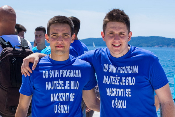 Ludijada maturanata na zadarskoj rivi 17. svibnja 2016. Foto: Bojan Bogdanić