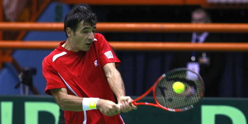 Zagreb,040311.Dom sportovaTenis Davis Cup, mec Ivan Dodig – Philipp KohlschreiberNa fotografiji: Ivan Dodig Foto: Ranko Suvar / CROPIX Zagreb,040311.Dom sportovaTenis Davis Cup, mec Ivan Dodig – Philipp KohlschreiberNa fotografiji: Ivan Dodig Foto: Ranko Suvar / CROPIX