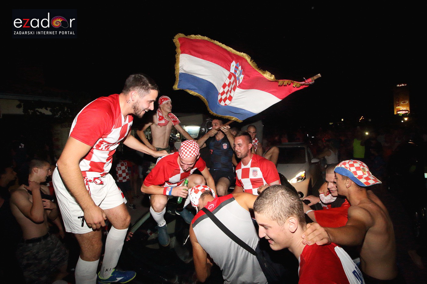 Bibinje: Navijanje za Vatrene i fešta nakon pobjede nad Engleskom