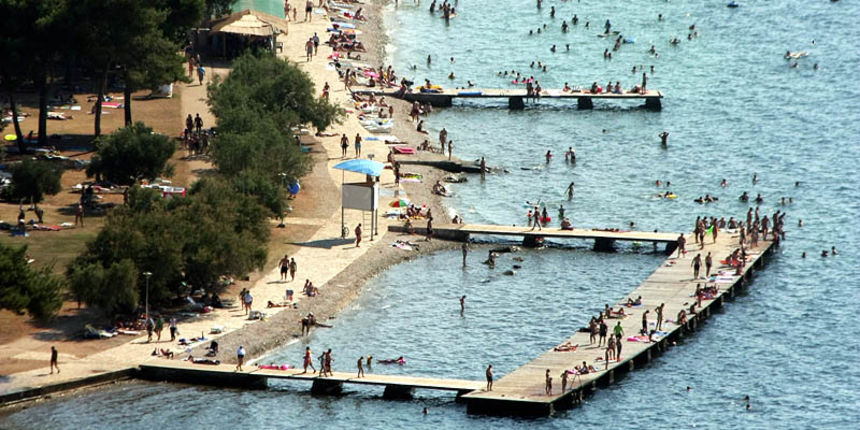 Plaža Borik iz zraka