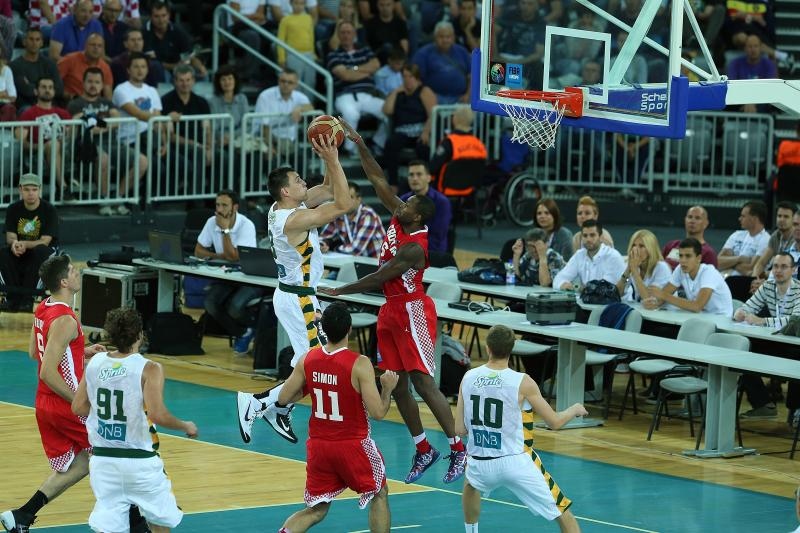 Arena Zagreb, Pripremna košarkaška utakmica Hrvatska – Litva 94-80, Foto: alibor Urukalović/PIXSELL