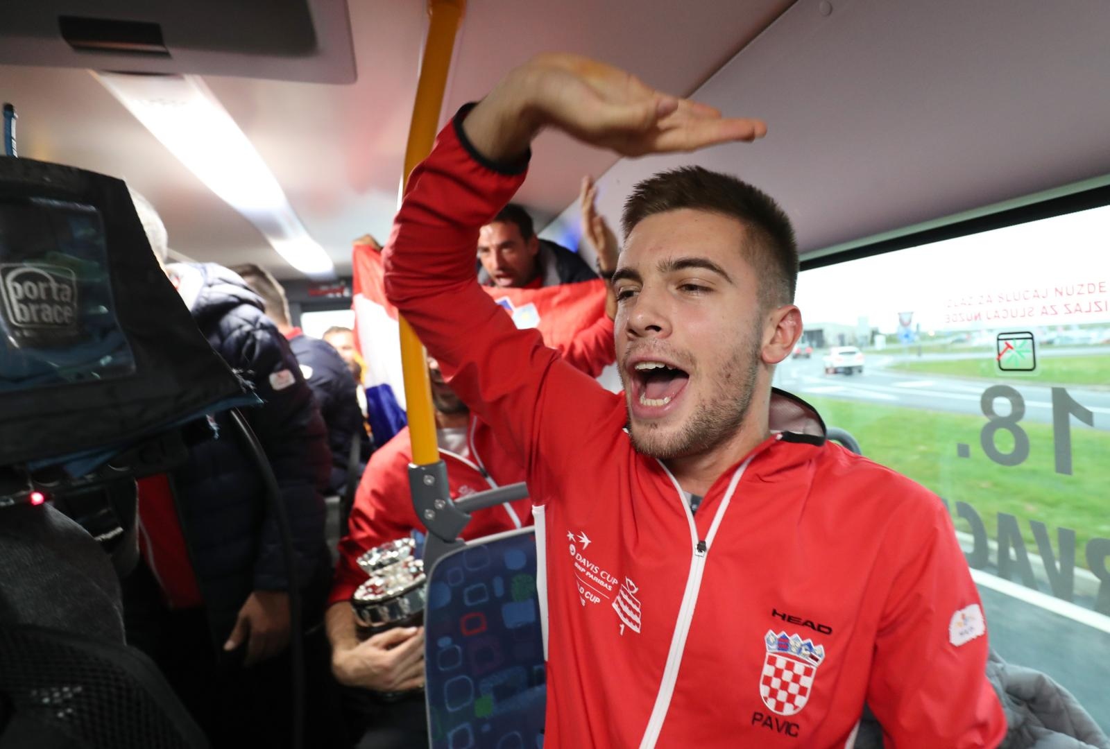 Davis Cup reprezentativci se vratili u Hrvatsku