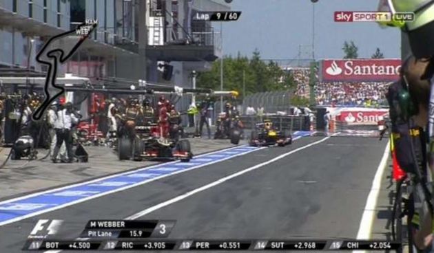 Otpala guma s Webberovog bolida, foto: bild.de