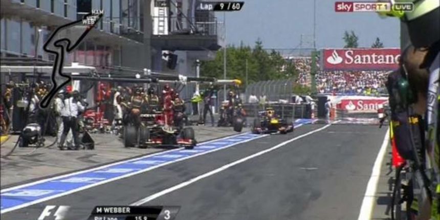 Otpala guma s Webberovog bolida, foto: bild.de