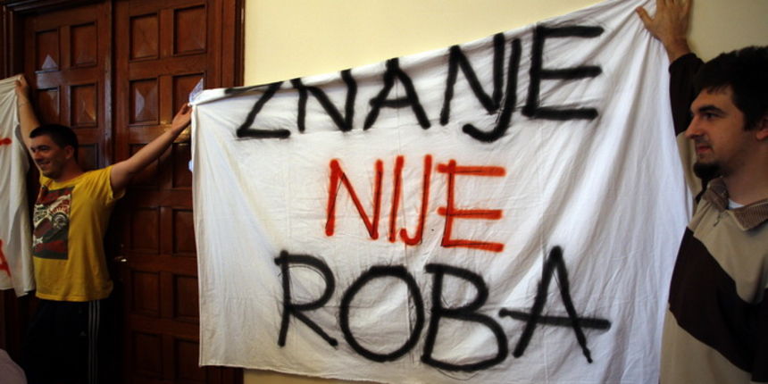 Zadarski studenti zauzeli Sveuciliste, Foto: Jure Miskovic / CROPIX