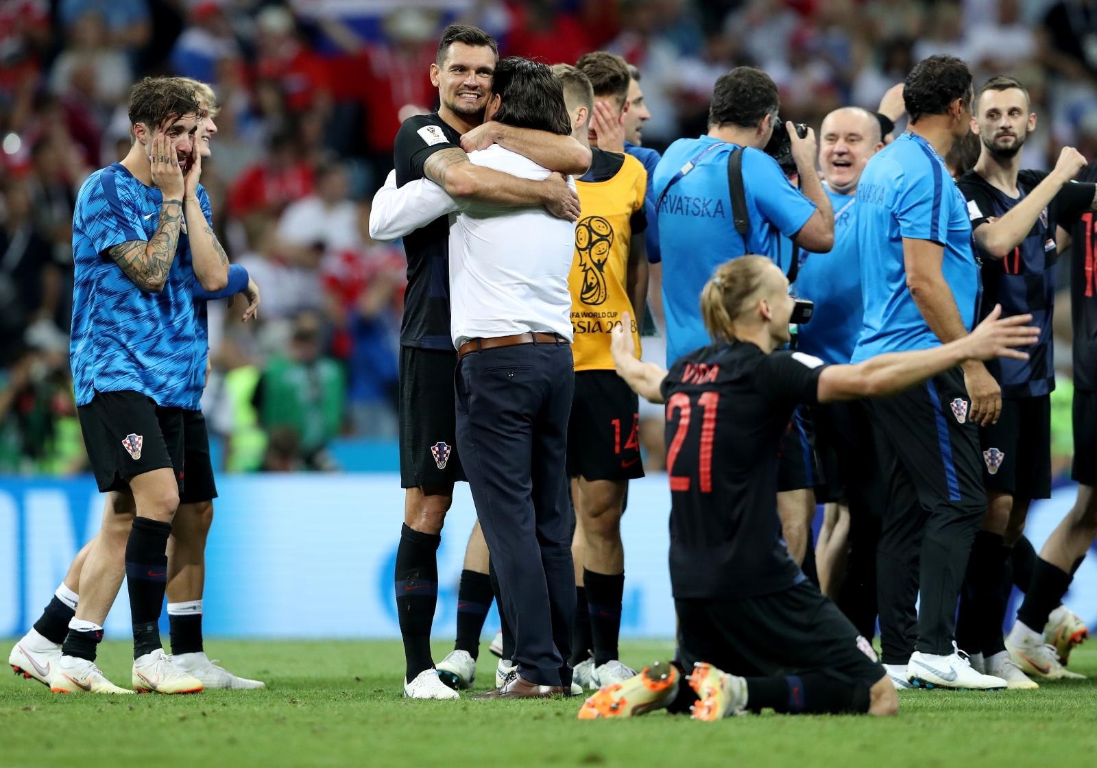 Slavlje Vatrenih nakon plasmana u polufinale Svjetskog prvenstva Slavlje Vatrenih nakon plasmana u polufinale Svjetskog prvenstva