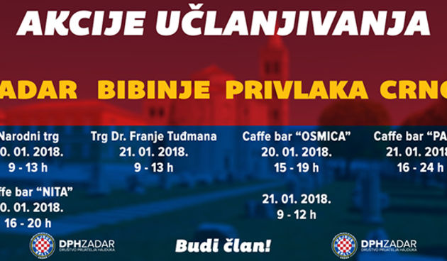 Akcija učlanjivanja DPH Zadar