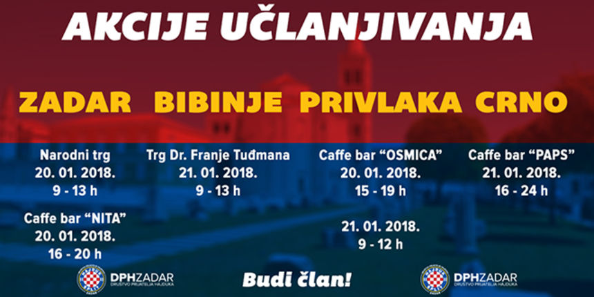 Akcija učlanjivanja DPH Zadar Akcija učlanjivanja DPH Zadar