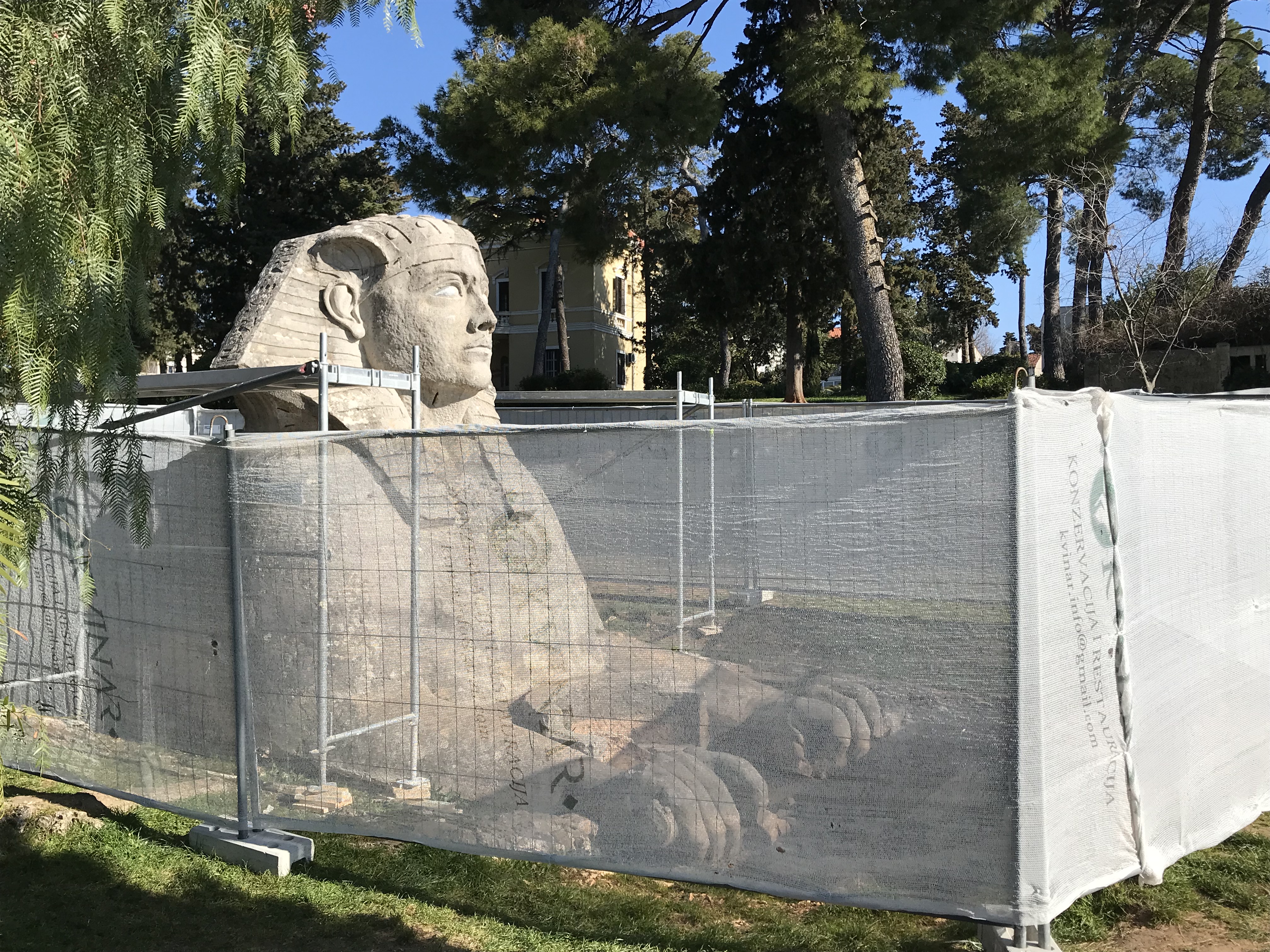 Krenuli konzervatorski radovi na uređenju sfinge, gotovi do kraja travnja