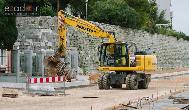 Đir po gradu, petak 3. studenog 2017. Liburnska obala, radovi