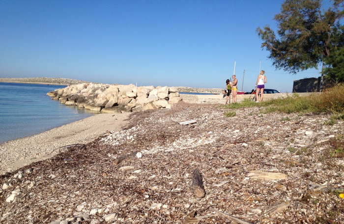Premuda: Akcija čišćenja plaže “Zad crikve”, Foto: Ivana, Eva, Mia i Lea
