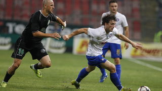 Bukurest, 260810.
Gradski stadion.
Uzvratna utakmica cetvrtog kola kvalifikacija za Europsku ligu izmedju Uniree i Hajduka.
Na fotografiji: Ante Vukusic.
Foto: Ante Cizmic / CROPIX