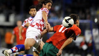 Zagreb, 050909.Stadion Maksimir, kvalifikacijska utakmica skupine 6 za Svjetsko nogometno prvenstvo u Juznoafrickoj Republici, susret reprezentacija Hrvatske i Bjelorusije.Na slici: Niko Kranjcar.Foto: Damir Krajac / CROPIX