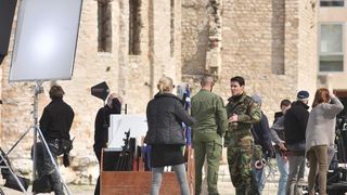 Snimanje scene iz filma “General” na zadarskom Forumu