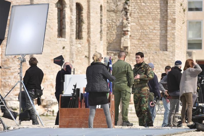 Snimanje scene iz filma “General” na zadarskom Forumu