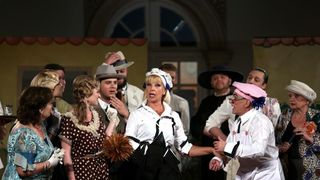 U atriju Klovicevih dvora odrzana je premijera Donizettijeve opere Pansion Betly u sklopu Veceri na Gricu. Photo: Anto Magzan/PIXSELL