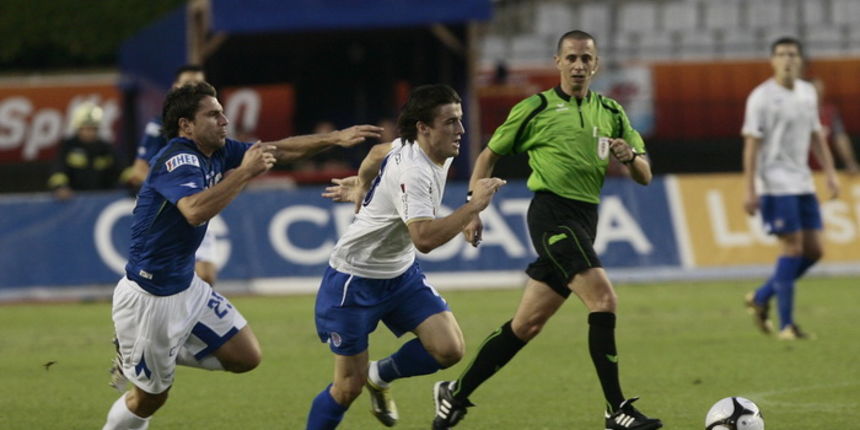 Split, 110910.  Stadion, Poljud. Nogometna utakmica, 7. kolo prve HNL,  Hajduk – Dinamo. Na fotografiji: Ante Vukusic. Foto: Vladimir Dugandzic / CROPIX