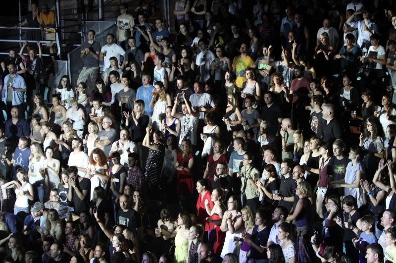 U sklopu prvog izdanja SuperUho Festivala na sibenskoj tvrdjavi sv Mihovila, na ljetnoj pozornici koncert je odrzao rock bend The National. Photo: Dusko Jaramaz/PIXSELL