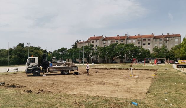Odbojkaški teren, radovi, Benkovac