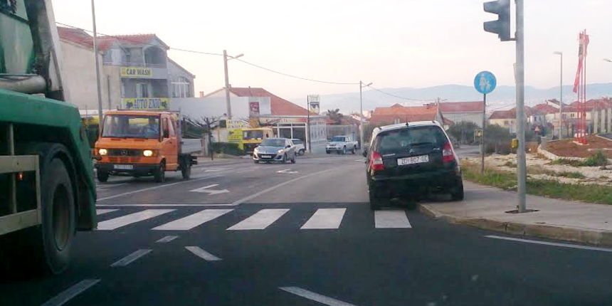 Parkirao na križanju Hrvatskog sabora i Puta Bokanca