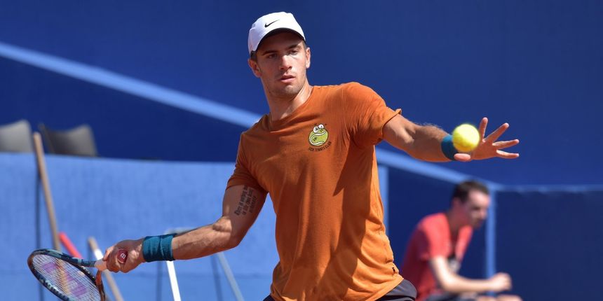 Trening Borne Ćorića uoči Davis Cup meča između Hrvatske i SAD-a