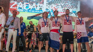 Veličanstven doček četvorice zadarskih Vatrenih od Gradskog mosta do Foruma