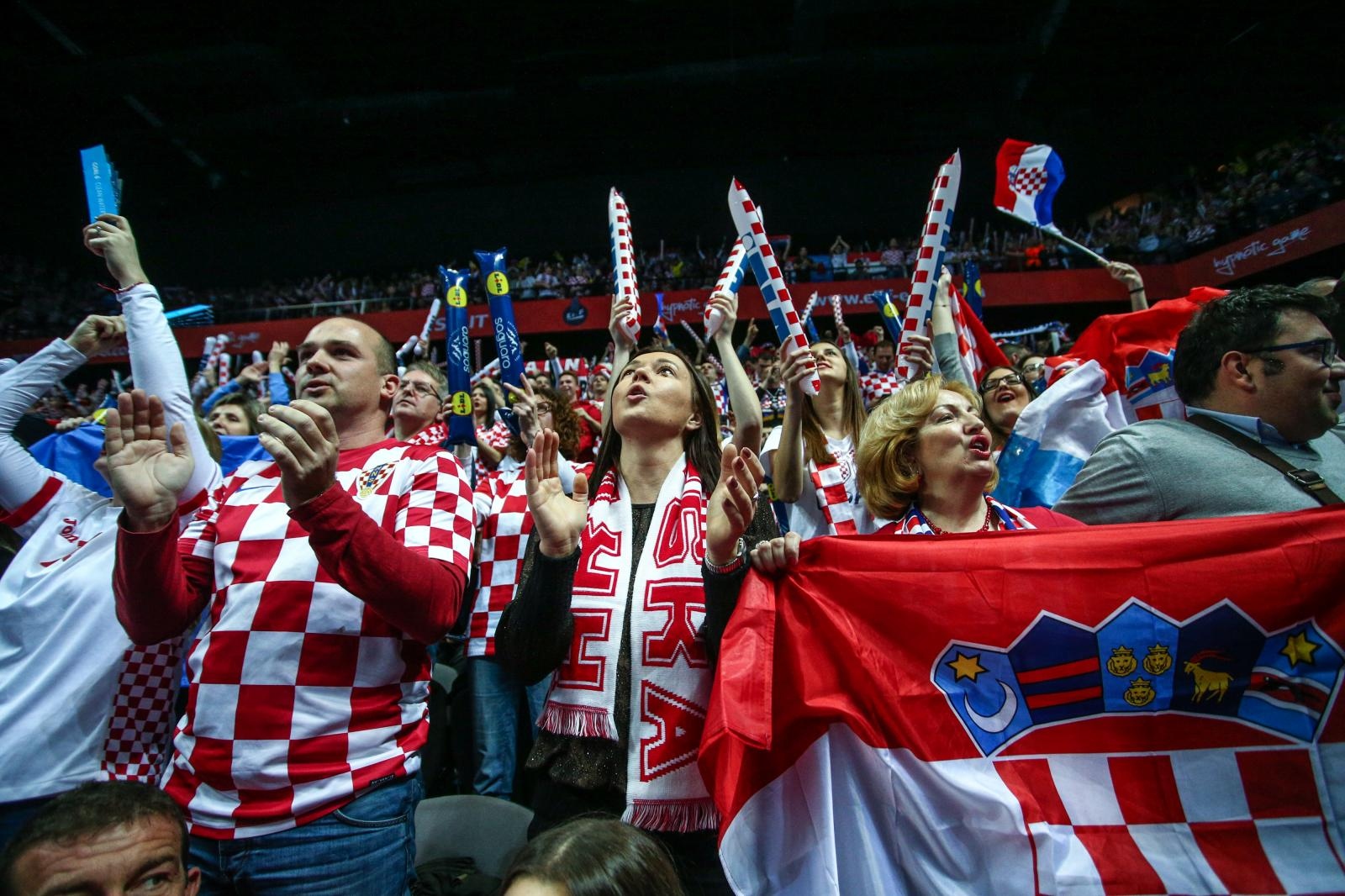 Spaladium Arena, Split – Europsko rukometno prvenstvo, skupina A, 1. kolo, Hrvatska – Srbija. Spaladium Arena, Split – Europsko rukometno prvenstvo, skupina A, 1. kolo, Hrvatska – Srbija.