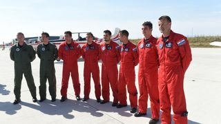 Krila Oluje se vratili u Hrvatsku nakon osvojene nagrade na vojnom aeromitingu RIAT. Photo: Davor VišnjićPIXSELL Krila Oluje se vratili u Hrvatsku nakon osvojene nagrade na vojnom aeromitingu RIAT. Photo: Davor VišnjićPIXSELL