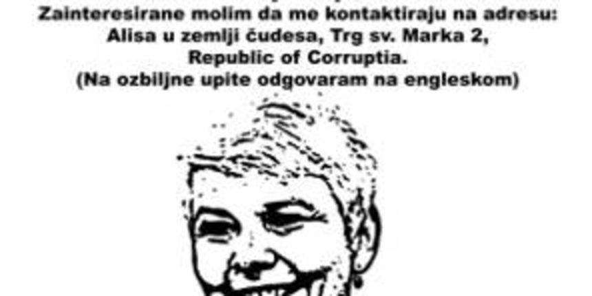 Oglasi po Splitu i Zagrebu: Kosor traži posao, na upite odgovara na engleskom, foto: facebook