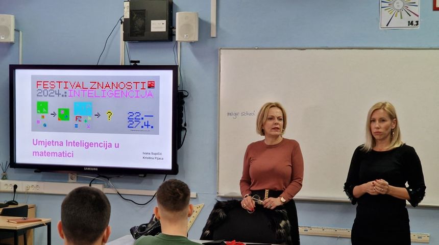 Radionica Umjetna inteligencija u nastavi matematike zaintrigirala brojne učenike Radionica Umjetna inteligencija u nastavi matematike zaintrigirala brojne učenike